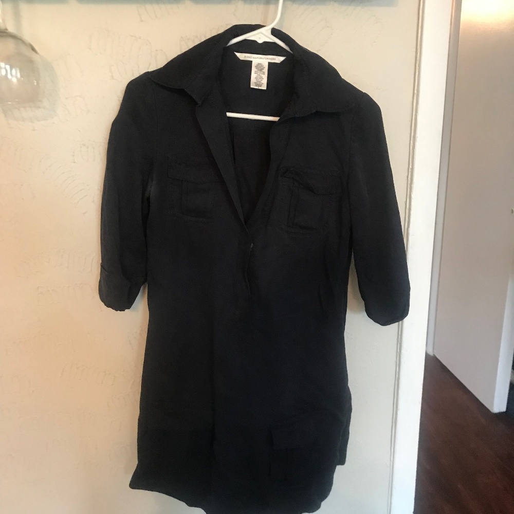 Navy Diane Von Ferstenberg Dress with Pockets